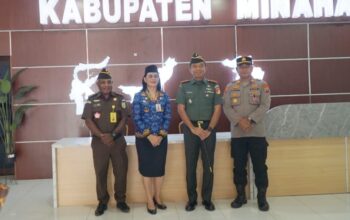 Harkitnas Momentum Perkuat Persatuan, Dandim Minahasa Ikuti Upacara di Kantor Bupati