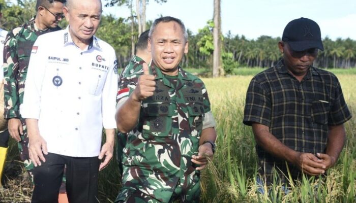Mayjen Mirza Tanam Padi di  Pohuwato, Wujud Dukung Ketahanan Pangan