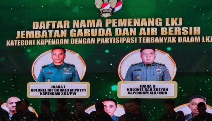 Harumkan Institusi Kodam Merdeka, Kolonel Sofyan Sabet Juara II  Lomba Karya Jurnalistik