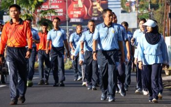 Olahraga Bersama Keluarga Besar Tentara Langit, Jaga Kebugaran Jasmani