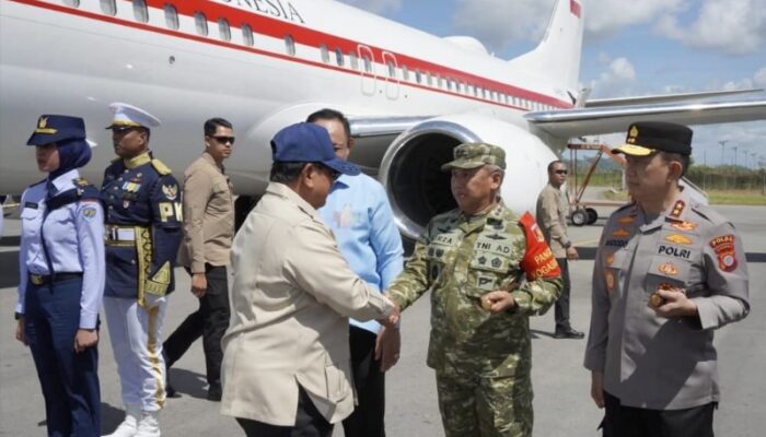 Pangdam Merdeka Sambut Presiden di Bandara Djalaluddin Gorontalo, Agenda PENAS Petani dan Nelayan