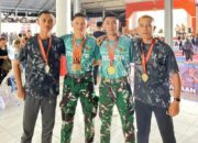 Empat Prajurit Yonif 824 Boyong Medali di Karate Open Tournament JJ Cup