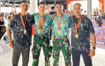 Empat Prajurit Yonif 824 Boyong Medali di Karate Open Tournament JJ Cup