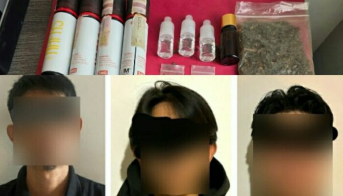 Awas! Ganja Sintetis Berkedok Liquid Vape Beredar di Manado, Tiga Pengedar Diciduk Polda Sulut, Ini Identitasnya