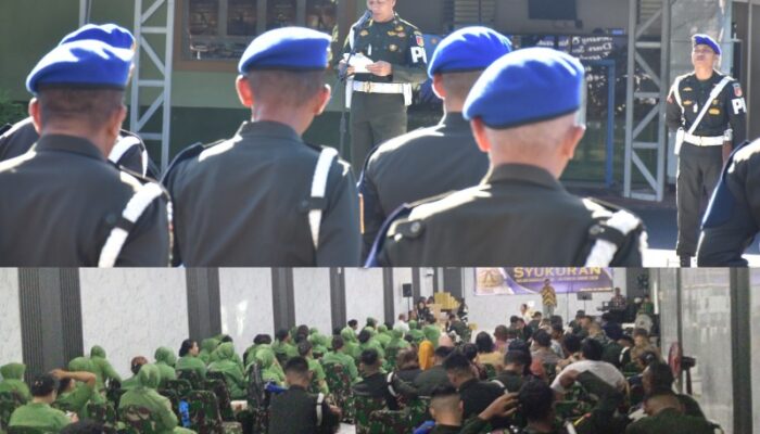 HUT POM AD ke-80, Pomdam Merdeka Helat Apel Corps dan Syukuran