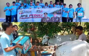Jurnalis Polda Sulut Salurkan Sembako ke Warga Pesisir Tanawangko Sambut Hari Bhayangkara ke-80