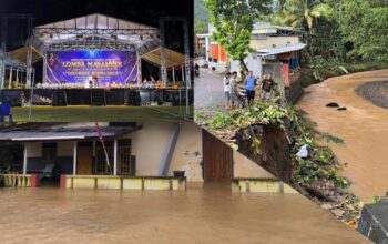 Banjir dan Longsor Landa Sangihe, Warga Tetap Gelar Oikumene Bermazmur di Tengah Bencana