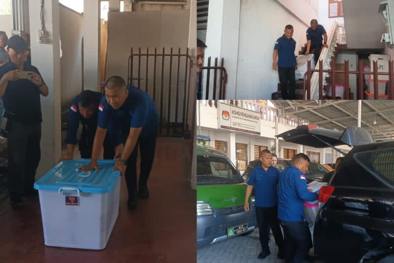 Penyidik Kejaksaan Negeri Minahasa Selatan melakukan penggeledahan di Kantor KPU Minsel terkait dugaan korupsi dana hibah Pilkada 2024.
