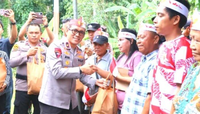 Jembatan Ranotongkor Kembali Terhubung, Polri Dorong Pembangunan Permanen
