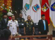 Pangdam XIII/Merdeka Mayjen TNI Mirza Agus menghadiri Rapat Paripurna DPRD Provinsi Sulawesi Utara di Manado.