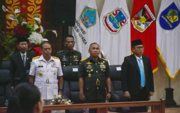 Pangdam XIII/Merdeka Mayjen TNI Mirza Agus menghadiri Rapat Paripurna DPRD Provinsi Sulawesi Utara di Manado.