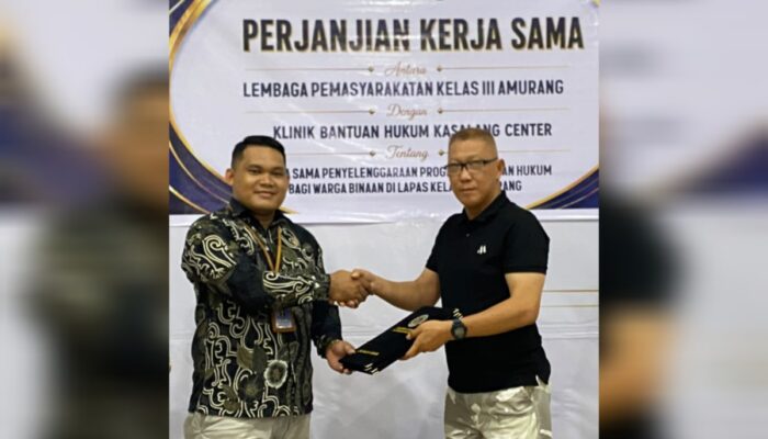 Perkuat Program Bantuan Hukum dan Edukasi Bagi Warga Binaan, Lapas Kelas III Amurang Tandatangani MoU Dengan LBH KASALANG CENTER